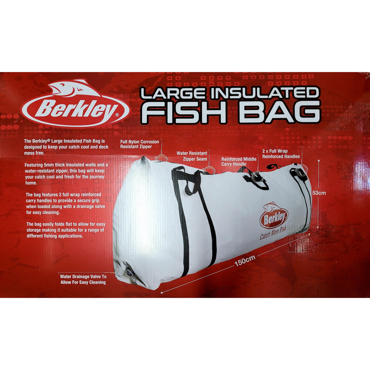 Berkley 150cm Large Insulated Fish Chiller Bag – Allways Angling