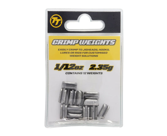 TT Lures TT CRIMP WEIGHTS premium fishing tackle gear from Allways Angling