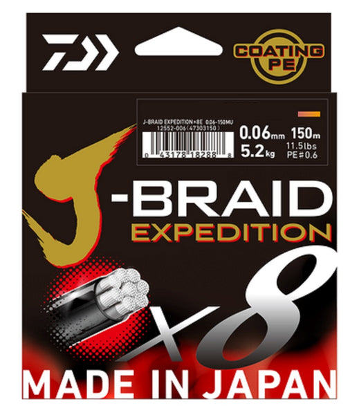 DAIWA J-BRAID EXPEDITION- ORANGE