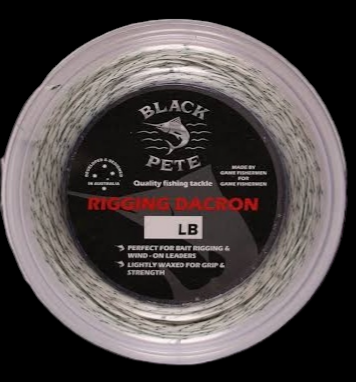 Black Pete Rigging Dacron 50lb 50m White