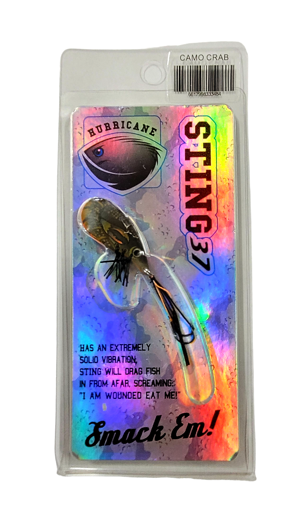 Hurricane Hurricane STING 37 blade Vibe Lure CAMO CRAB premium fishing tackle gear from Allways Angling