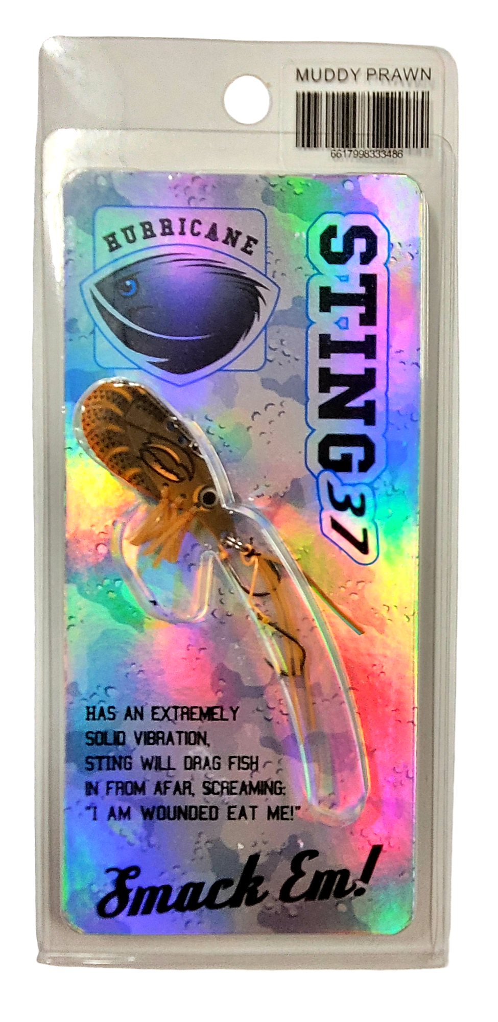 Hurricane Hurricane STING 37 blade Vibe Lure MUDDY PRAWN premium fishing tackle gear from Allways Angling