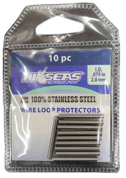 Hi Seas 2.0mm Stainless Steel Fishing Line Protectors 10pcs