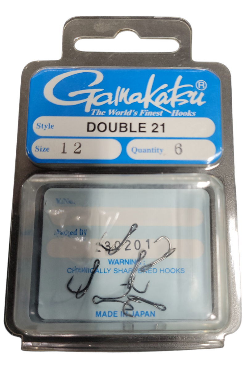Gamakatsu Double 21 Hooks Size 12 6pk – Allways Angling
