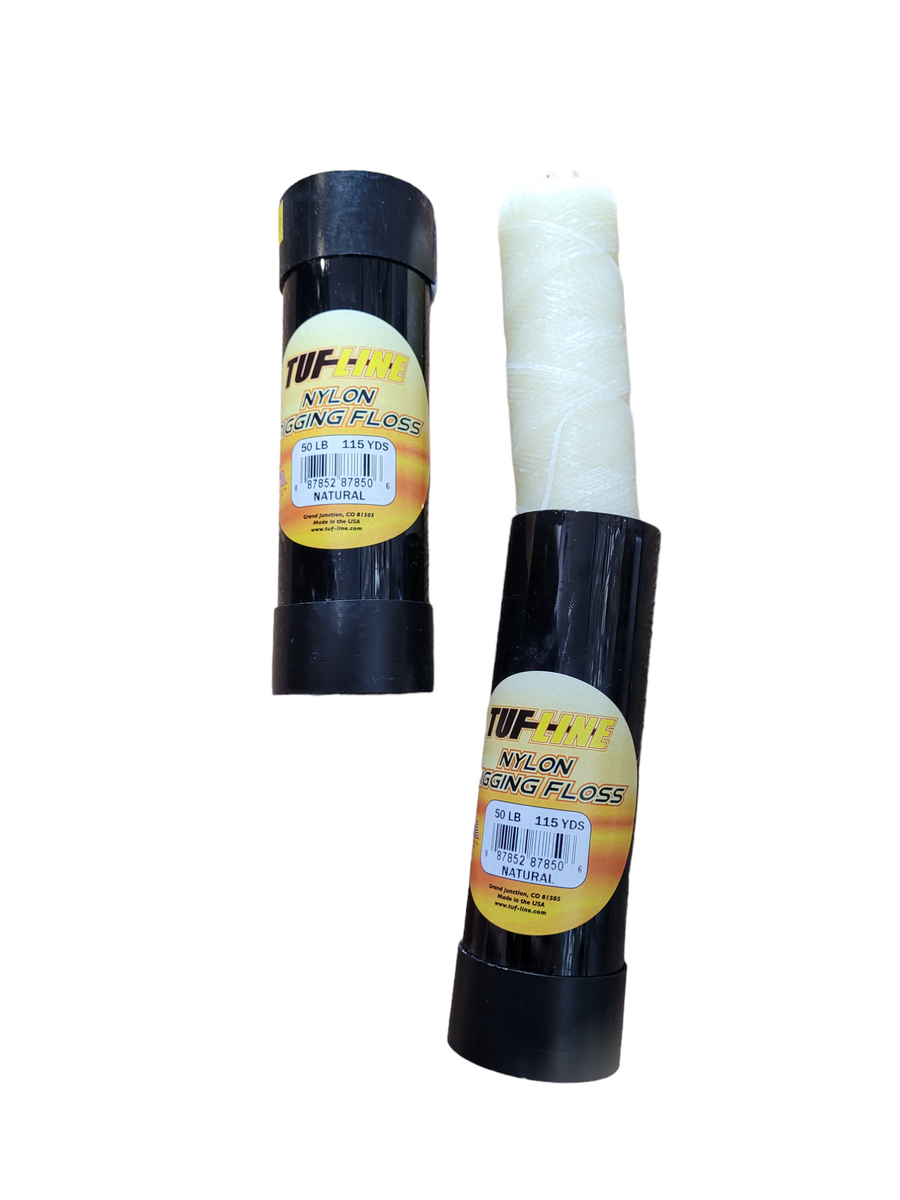 TUF-LINE Rigging Floss 50lb Waxed Thread 1/8lb Spool Marlin Live