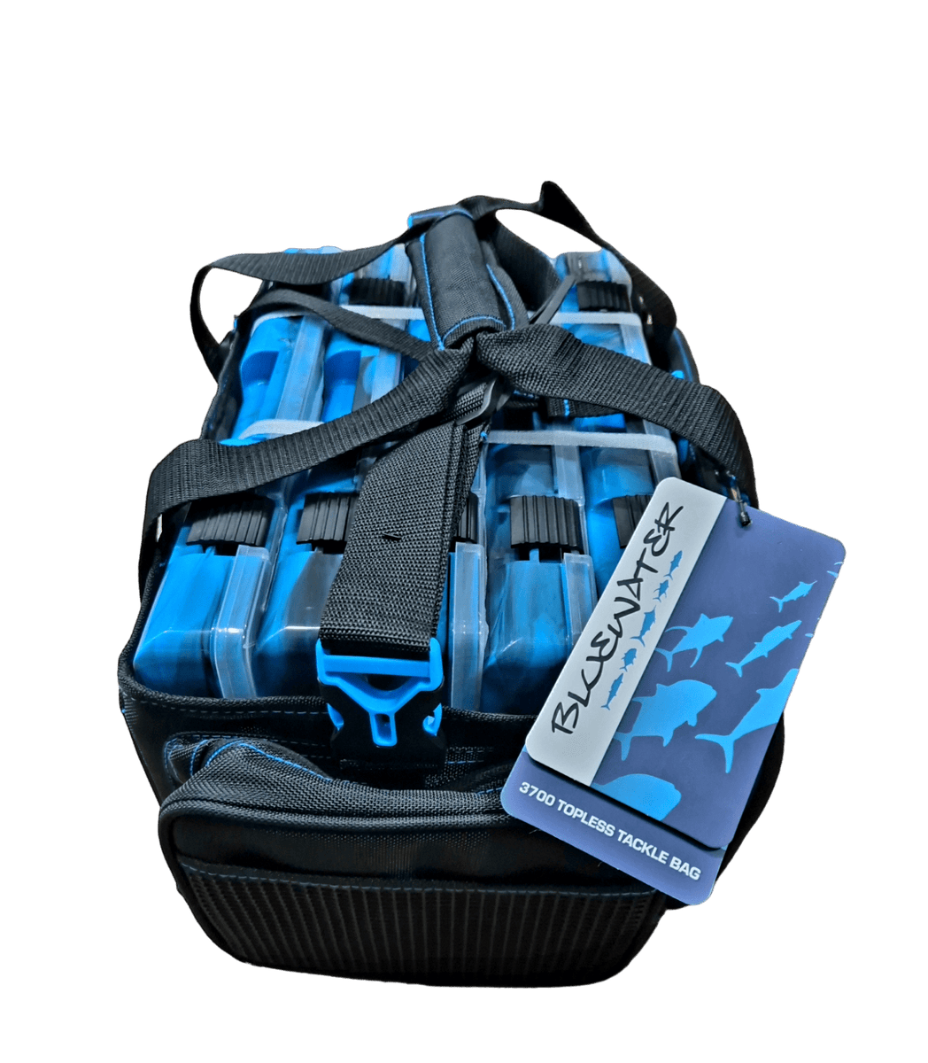 fishing tackle bags australia Bluewater Drift 3700 Topless Tackle Bag with 5x Stowaway Boxes