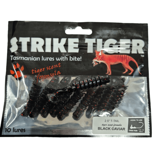 Strike Tiger Strike Tiger 2.5" T Tail Soft Plastics (10 Pack) premium fishing tackle gear from Allways Angling
