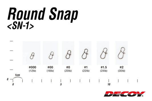 Decoy Decoy Round Snap Lure Clip premium fishing tackle gear from Allways Angling