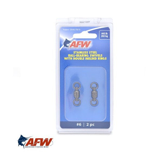 AFW AFW Stainless Ball-Bearing Swivels with Double Welded Rings premium fishing tackle gear from Allways Angling