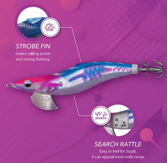 YAMASHITA Yamashita EGI OH SEARCH 3.5 Squid Jig premium fishing tackle gear from Allways Angling