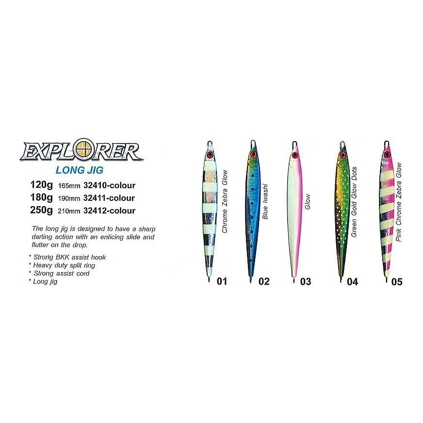 Todd TODD Explorer Long Jig 180g premium fishing tackle gear from Allways Angling
