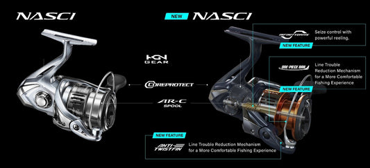 Shimano Shimano Nasci FD Spin Reel premium fishing tackle gear from Allways Angling