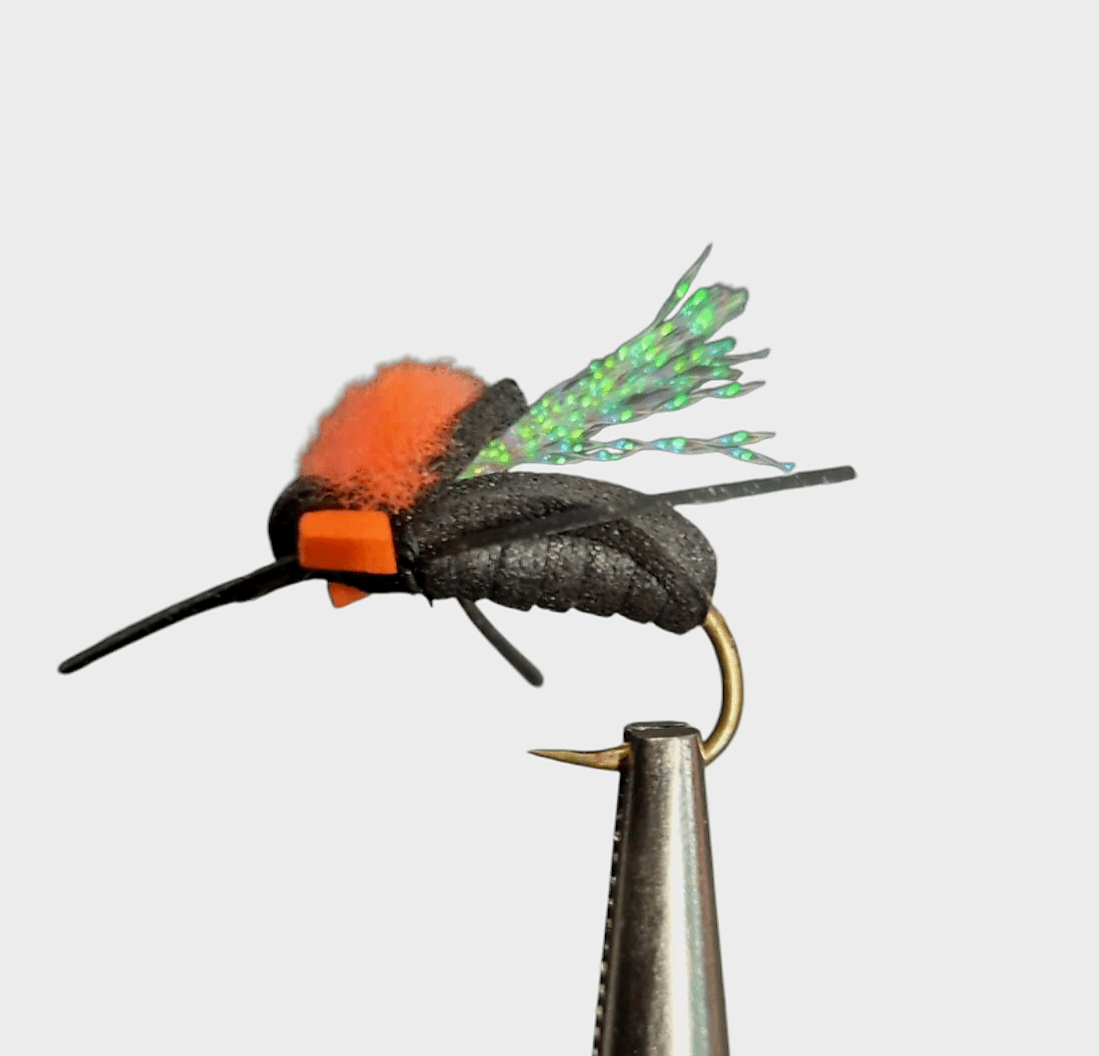 EJ Todd FOAM MICRO CICADA BLACK PRINCE 1 premium fishing tackle gear from Allways Angling