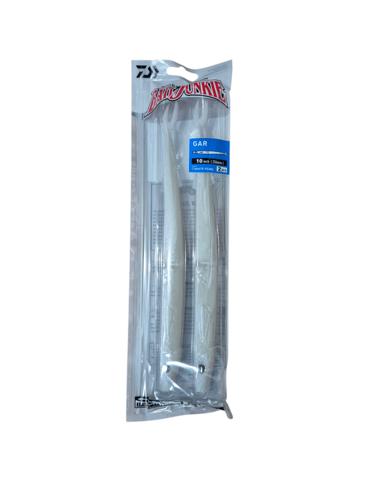 Daiwa Daiwa Bait Junkie 10" GAR Pearl White 2pk premium fishing tackle gear from Allways Angling