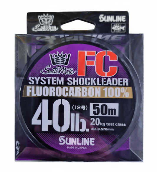 SUNLINE Sunline System Shock Leader FC Fluorocarbon premium fishing tackle gear from Allways Angling