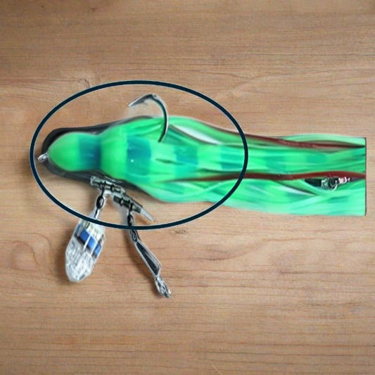 Black Pete Billmark 14" Lumo Swordfish Skirt premium fishing tackle gear from Allways Angling