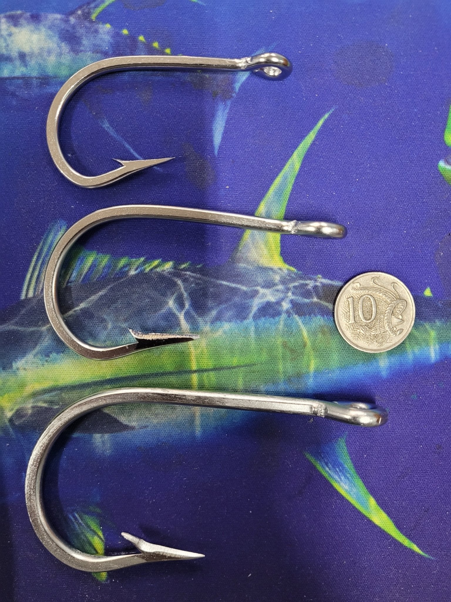 Stainless Steel Shark Hooks 8/0 Size - 1pc