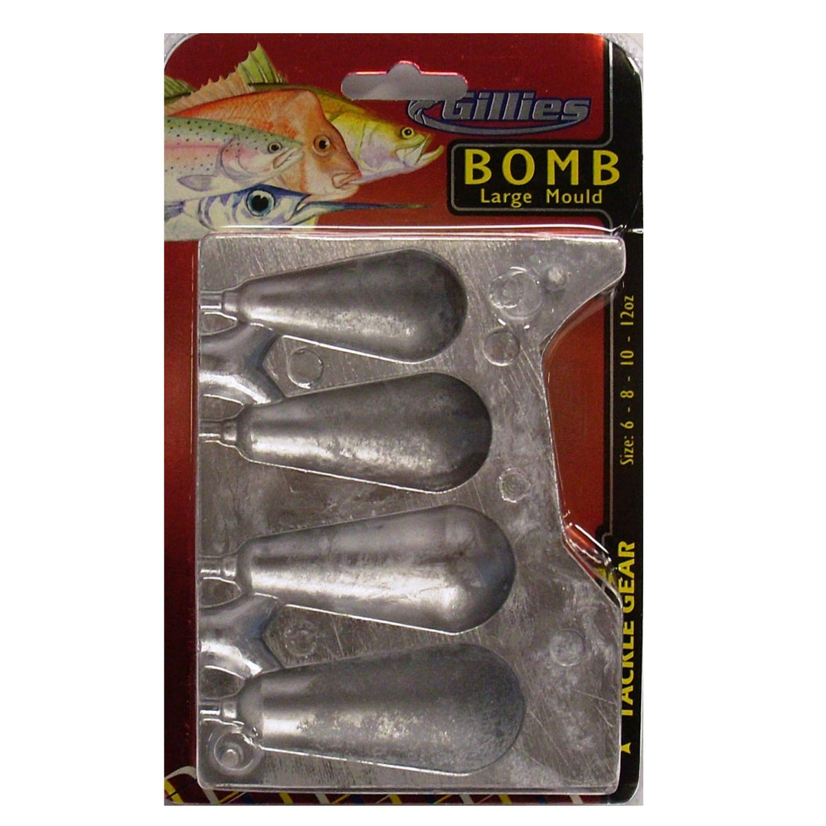 GILLIES LARGE BOMB SINKER MOULD 6-12oz – Allways Angling