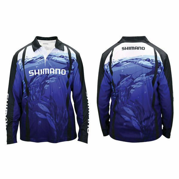 Shimano Long Sleeved Fishing Shirt Underwater UPF30+