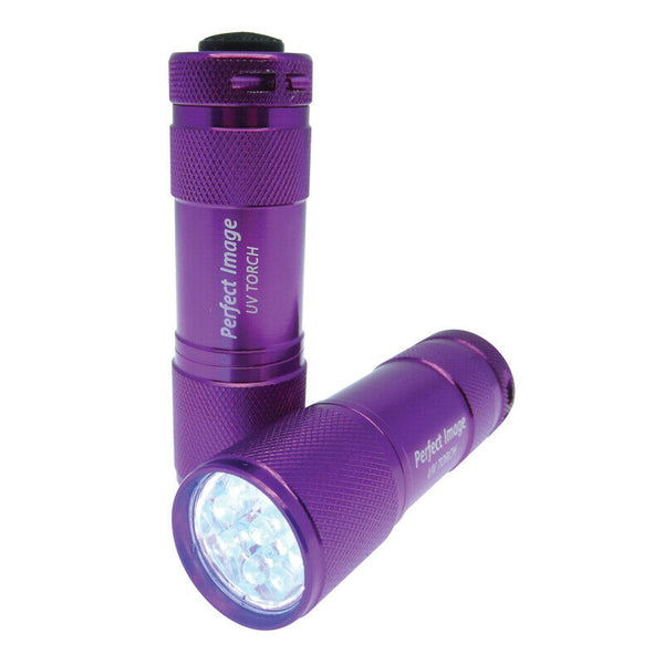 Perfect Image LED UV Light UV Flashlight UV Squid Light UV Torch AAA Batteries
