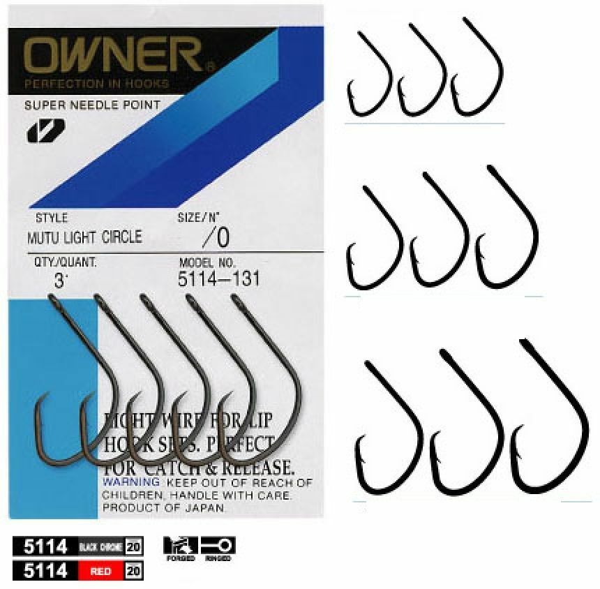 Owner Owner MUTU LIGHT CIRCLE Hooks Pocket Pack premium fishing tackle gear from Allways Angling
