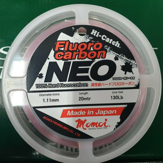 Momoi Momoi Hi-Catch NEO FC Pink FLUOROCARBON Leader (20m) premium fishing tackle gear from Allways Angling