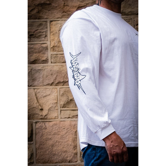Mad Fisho Mad Fisho Mad Marlin White Long Sleeve Tee premium fishing tackle gear from Allways Angling