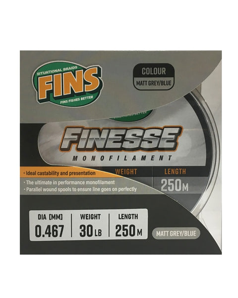 FINS FINESSE MONO LINE – GREY 250M