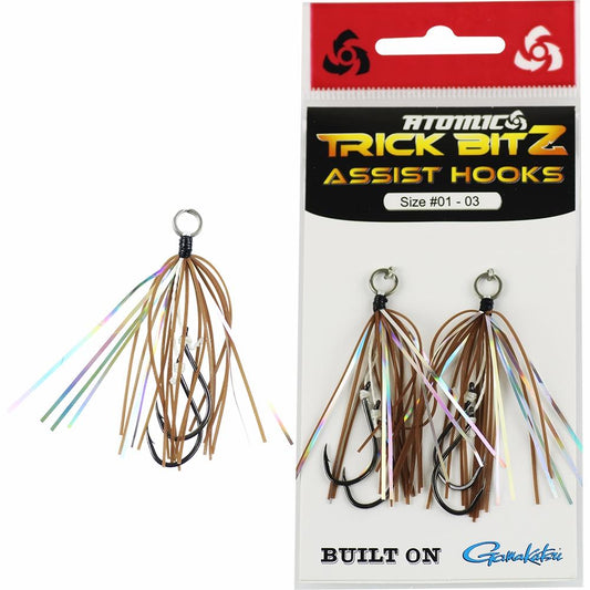 Atomic Atomic Trick Bitz Assist Hooks Size 08 2pk premium fishing tackle gear from Allways Angling