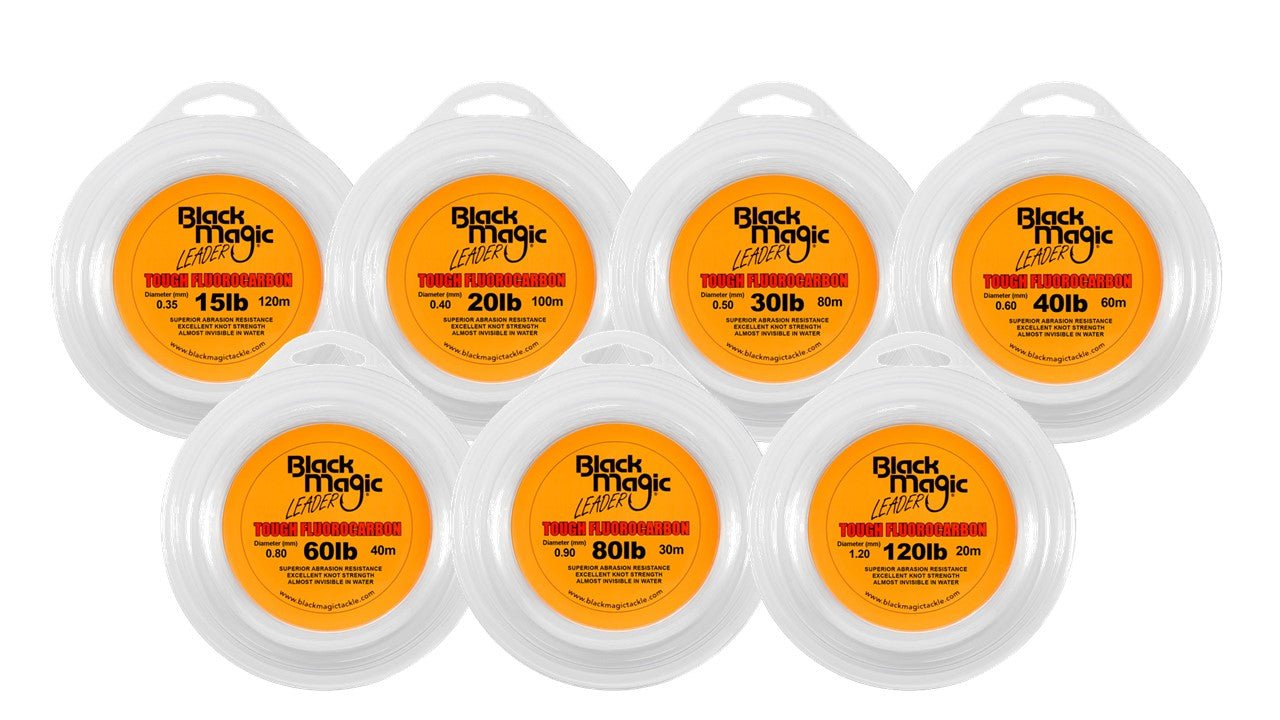 Black Magic Black Magic Leader Tough Fluorocarbon Leader premium fishing tackle gear from Allways Angling