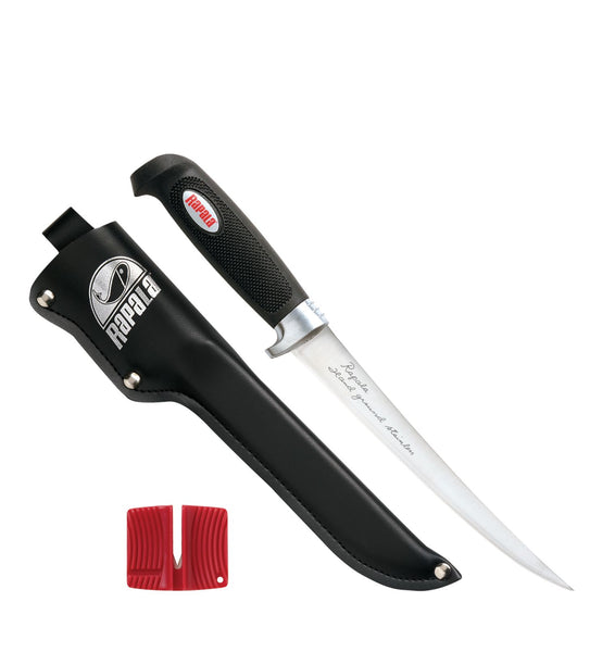 Rapala 7.5" Soft Grip Fillet Knife w/Sharpener