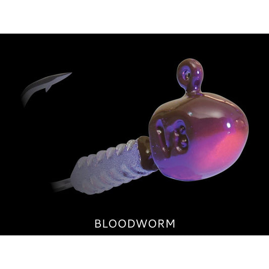 TT Lures TT Lures Headlockz Finesse UV Jigheads BLOODWORM premium fishing tackle gear from Allways Angling