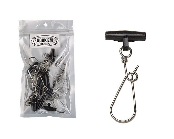 hookem Hookem Large Running Sinker Clip Qty.12pcs premium fishing tackle gear from Allways Angling
