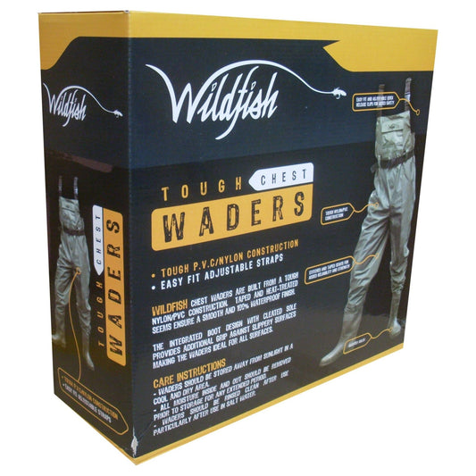 Wildfish Wildfish CHEST waders Full Length Nylon/PVC Waders premium fishing tackle gear from Allways Angling