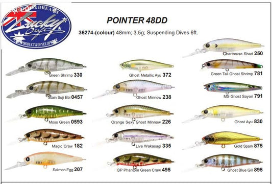 Lucky Craft Lucky Craft Pointer 48DD Lure premium fishing tackle gear from Allways Angling