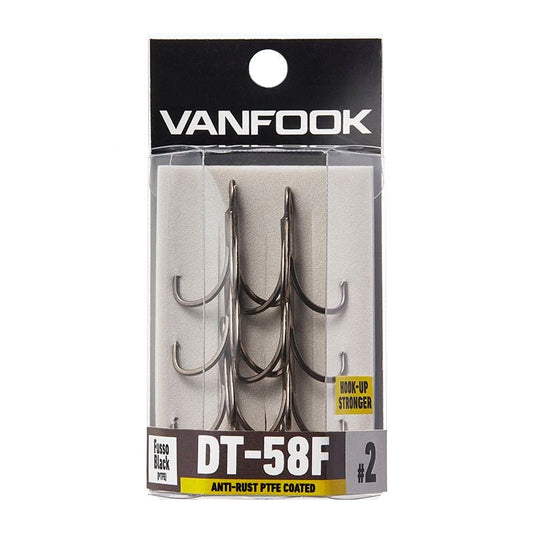 Vanfook Vanfook Treble DT-58F PTFE Fusso Black premium fishing tackle gear from Allways Angling