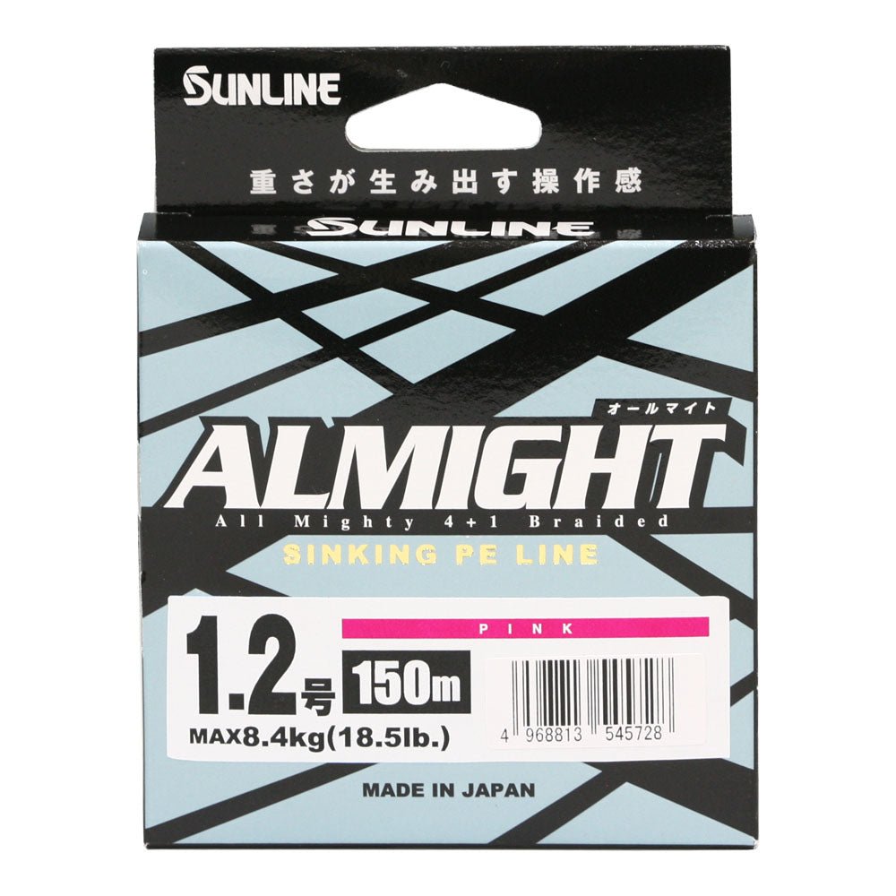 Sunline Sunline Almight ULT-PE Braid PINK premium fishing tackle gear from Allways Angling