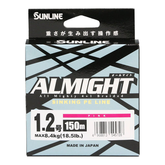 Sunline Sunline Almight ULT-PE Braid PINK premium fishing tackle gear from Allways Angling