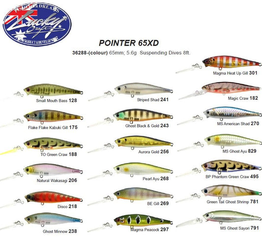 Lucky Craft Lucky Craft Pointer 65XD Lure premium fishing tackle gear from Allways Angling