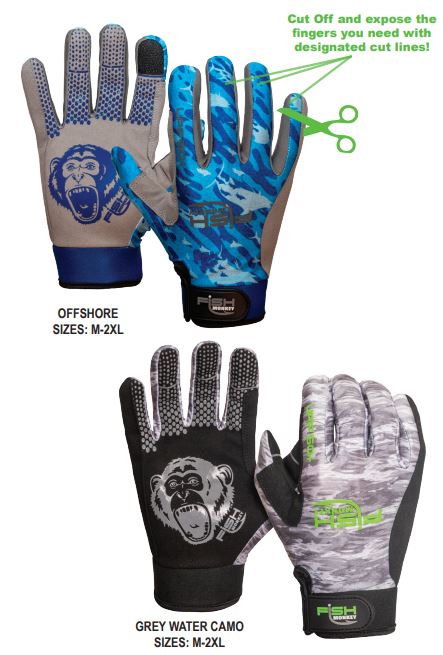 Fish Monkey Fish Monkey Free Style Custom Fit Gloves premium fishing tackle gear from Allways Angling