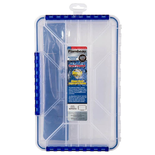 Flambeau FLAMBEAU 5012 WATERPROOF ULTIMATE TUFF TAINERSTOWAWAY TACKLE BOX premium fishing tackle gear from Allways Angling