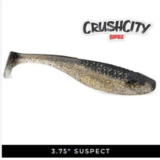 Rapala Rapala Crush City Suspect 3.75 Soft Plastic premium fishing tackle gear from Allways Angling