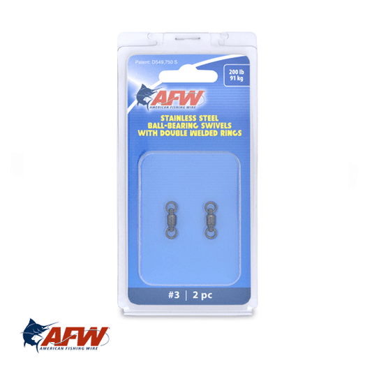 AFW AFW Stainless Ball-Bearing Swivels with Double Welded Rings premium fishing tackle gear from Allways Angling