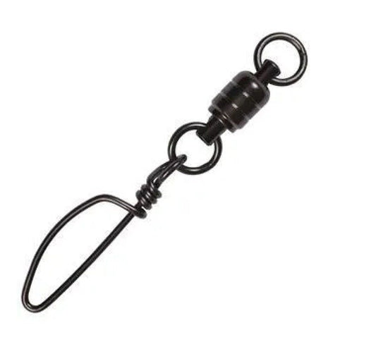 Black Pete Black Pete Black Stainless Steel Ball Bearing Snap Swivels 2pk premium fishing tackle gear from Allways Angling