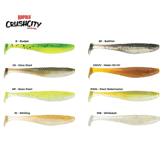 Rapala Rapala Crush City The Suspect 275 Soft Plastics 8pk premium fishing tackle gear from Allways Angling