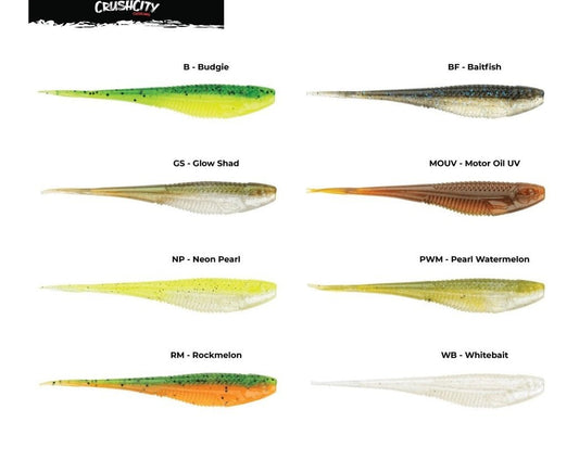 Rapala Rapala Crush City The Jerk 3.75 Soft Plastics 7pk premium fishing tackle gear from Allways Angling
