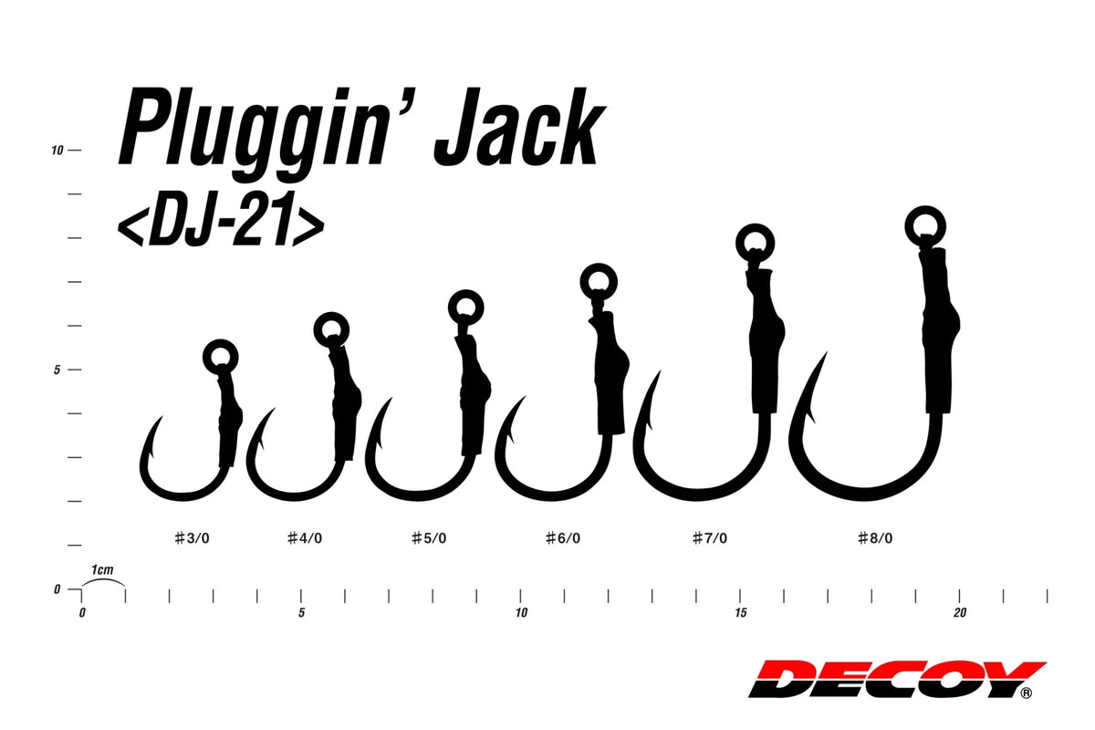 Decoy Decoy DJ-21 Pluggin Jack Lure Hooks premium fishing tackle gear from Allways Angling