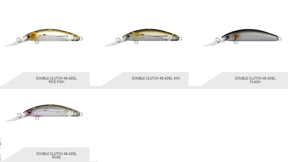 daiwa fishing lures australia Daiwa Double Clutch 48 Hard Body Lure 2023 ADEL COLORS