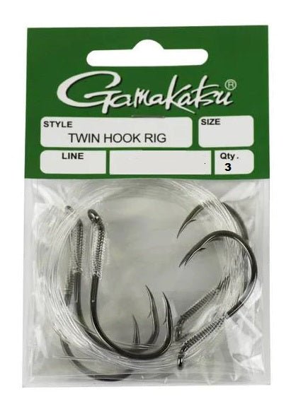 Gamakatsu Gamakatsu Twin Hook Snelled Rig 3pk Running Snapper Rig premium fishing tackle gear from Allways Angling