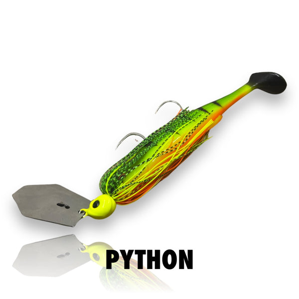 Spin Wright 1oz Grunta x IRUKANJI 7” Cod Chatterbait PYTHON